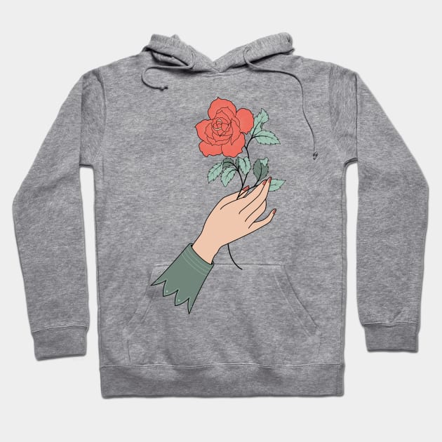 Rose gift Hoodie by freshinkstain